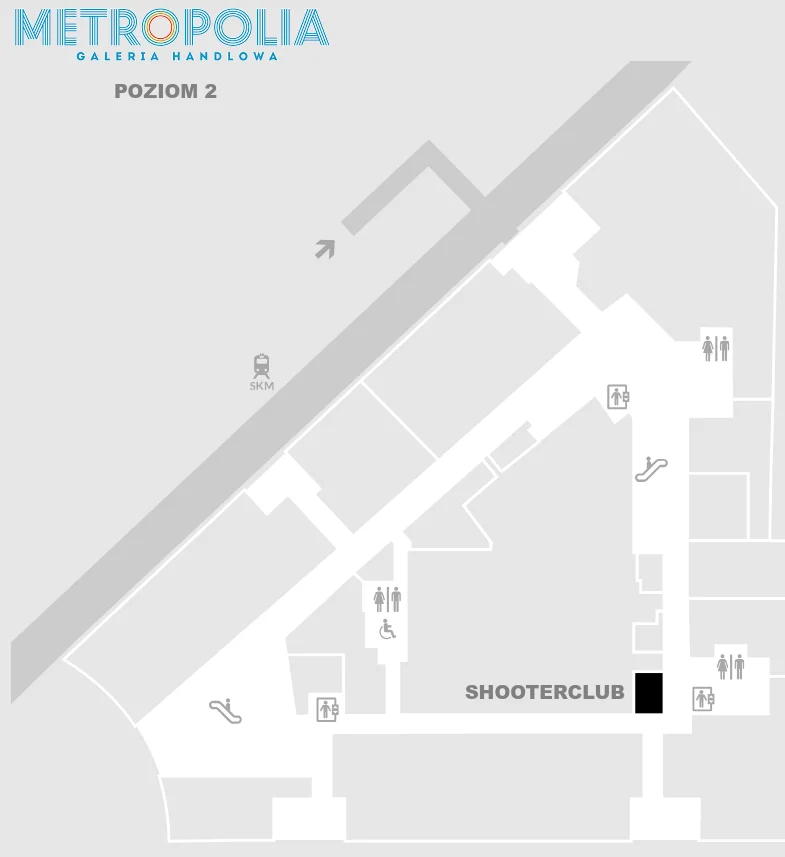 ShooterClub location map, Gdańsk